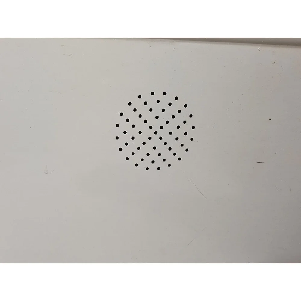 Vintage Tin Metal Breadbox Cream Red Floral Lattice Print Kitchen Storage Box